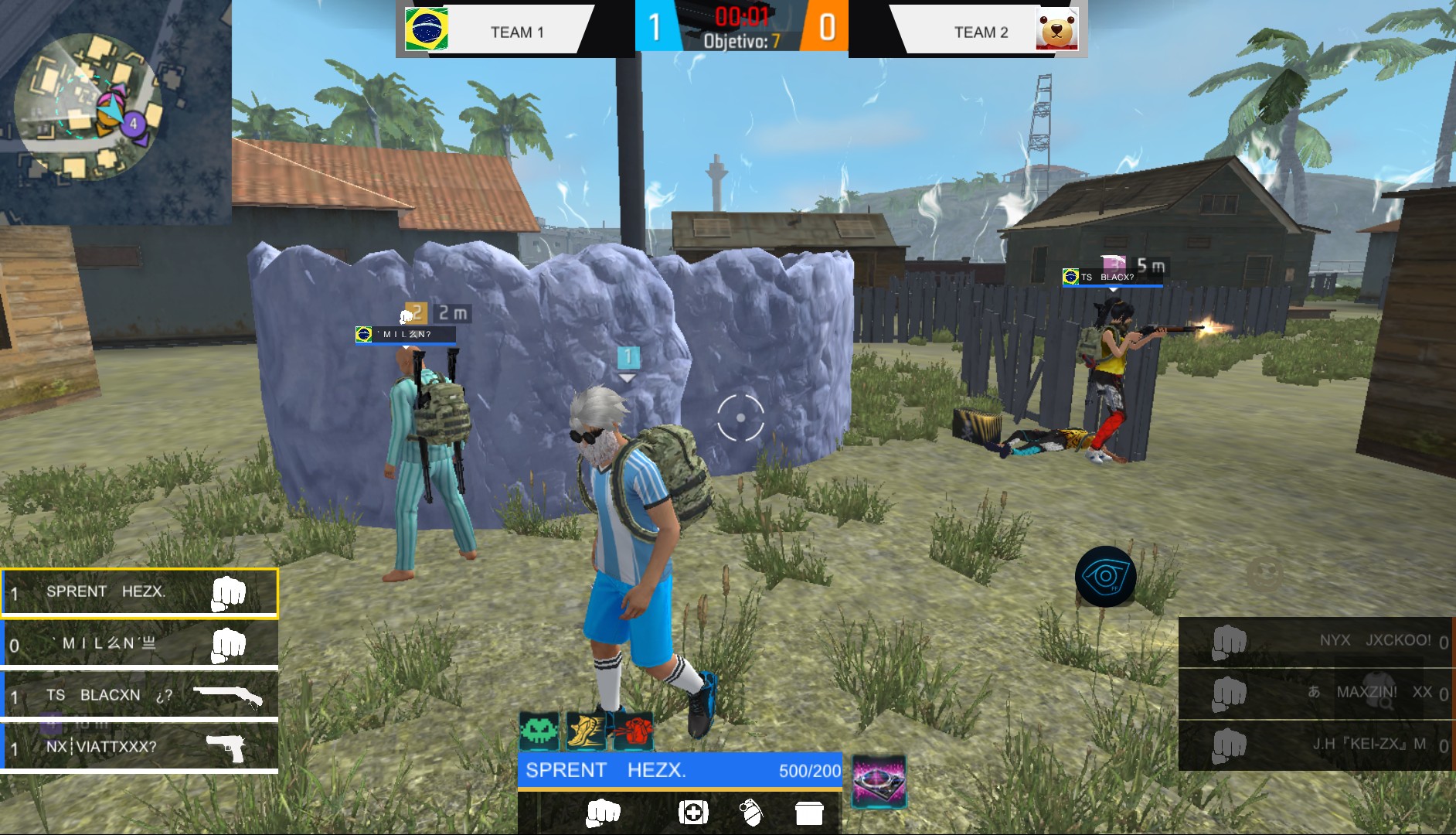 Observer profesional Free Fire sala de liga3