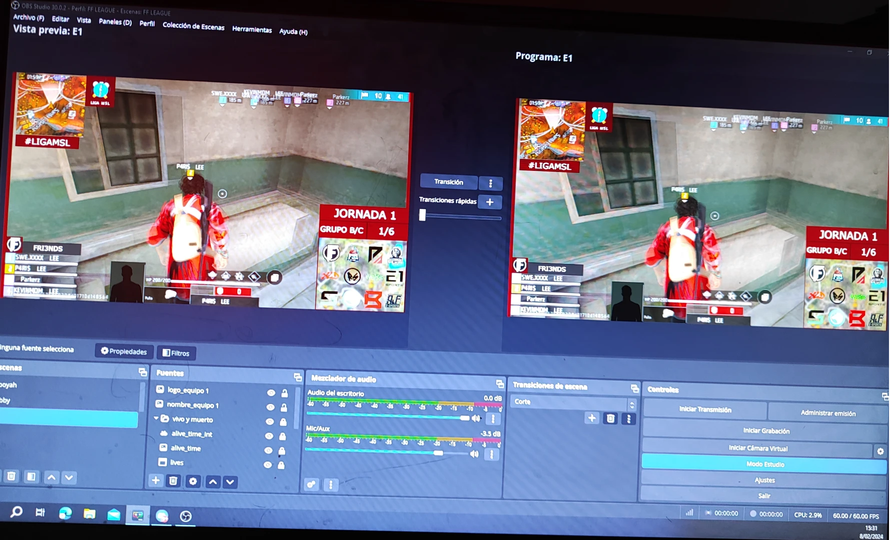 Primer diseño de observer usando OBS