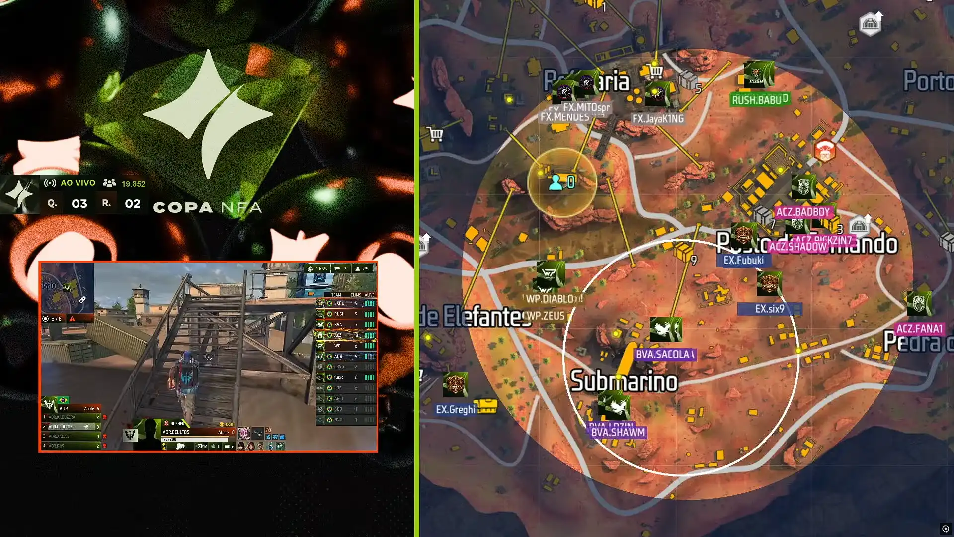 Cómo usar observer en torneos de Free Fire