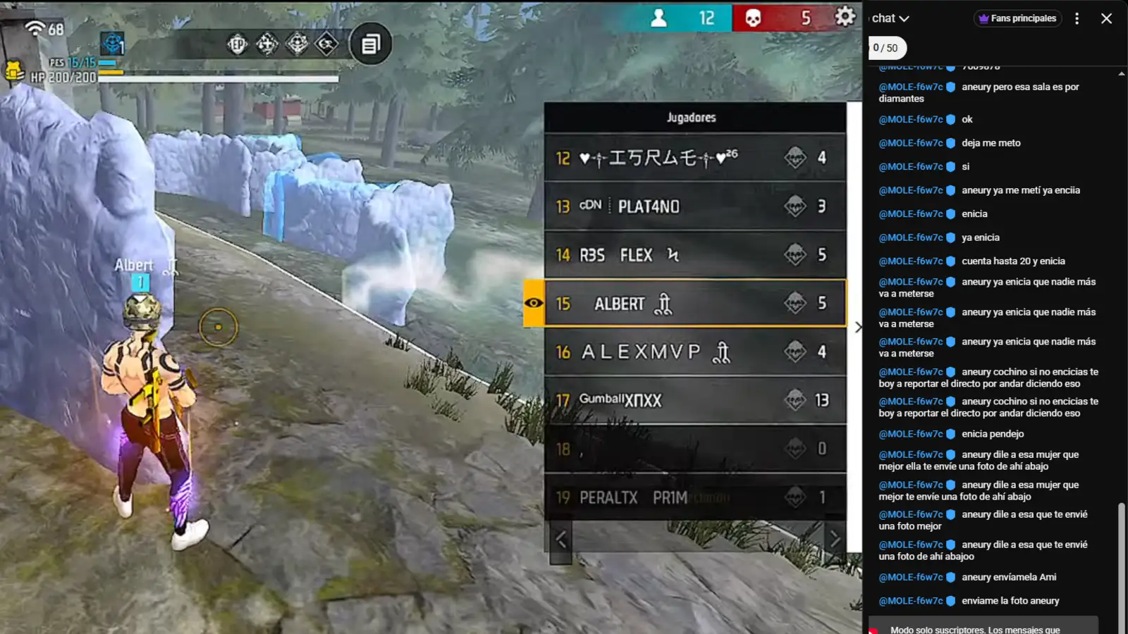 Cómo transmitir torneos de Free Fire